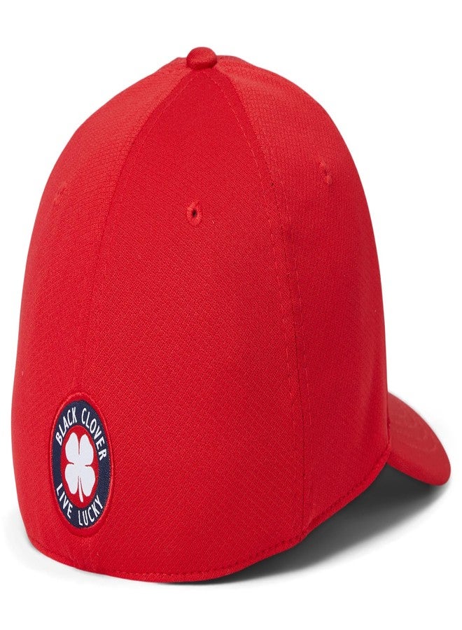 Black Clover, Unisex, USA Vertex Hat, Red hat/3D American Flag Clover, One Size - Image 2