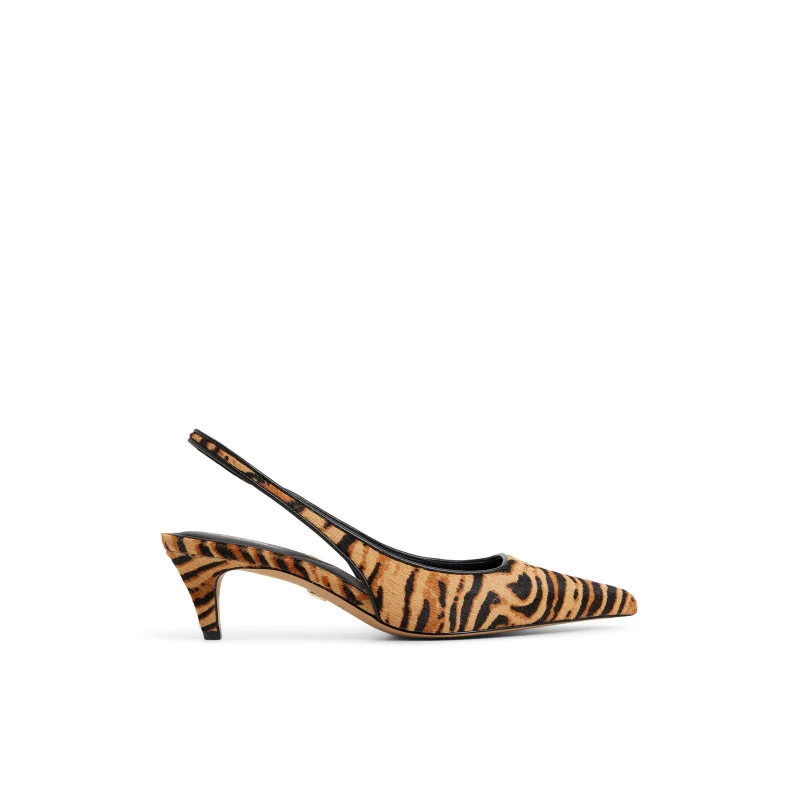 الدو LEANAH Multi Leopard Print Slingback Heeled Shoes