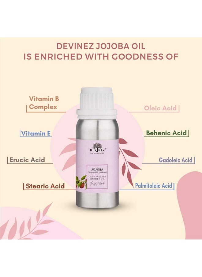 Devinez Devinez Jojoba Oil, 100% Pure Virgin Cold Pressed, Unrefined, Exceptional moisturizer for skin, hair, scalp, nails perfect for sensitive & dry skin, 500ml  - Image 5