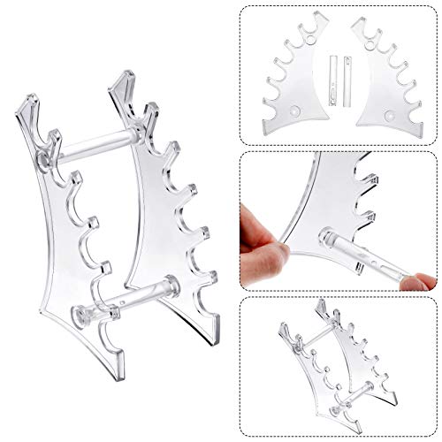 Teling 4 Pieces Pen Display Stand Acrylic pen Holder Clear Pen Stand Rack Organizer Nail Brush Holder Stand for Make Up Brush - Image 4