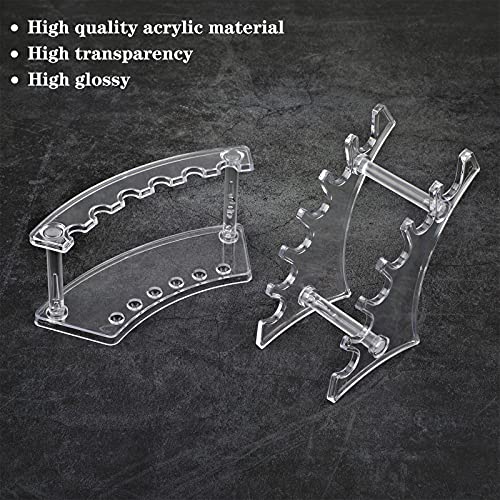 Teling 4 Pieces Pen Display Stand Acrylic pen Holder Clear Pen Stand Rack Organizer Nail Brush Holder Stand for Make Up Brush - Image 3