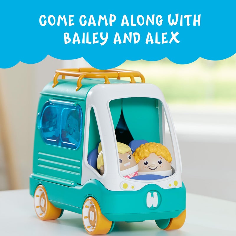 Playskool Weebles My Happy Camper  Weeble Wobble Preschool Toy for Toddlers Campsite with Lights Sounds and Song for Kids Ages 12 Months and Up - Image 3