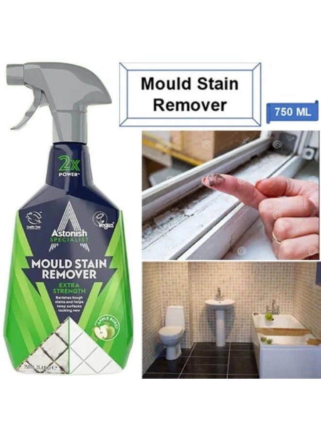 Astonish Mould Stain Remover Extra Strength Apple Burst 750ML Spray - Image 2