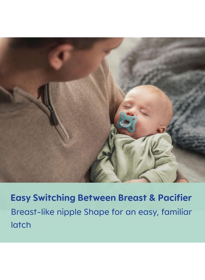 MAM Comfort Baby Pacifiers, Lightweight One-Piece Full Silicone Binky for Newborns 0-3 Months, BPA-Free Nipple, Easy to Clean Pacifier, Best for Breastfed Babies, with Sterilizer Case, 2 Count Binkies - Image 5