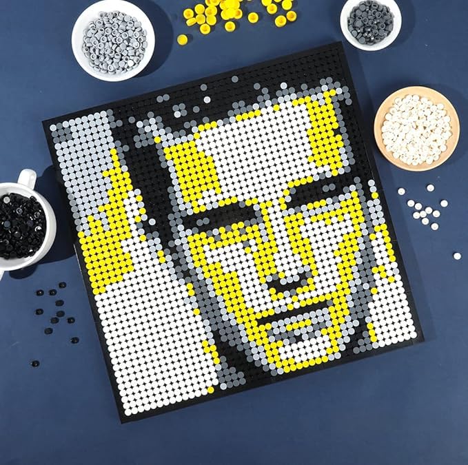 Amalia Personalized Mosaic Portrait Custom Building Kit Pixel Great Wall Art Decoration Customized Your Own Photo Picture-Memory(L/15.1"x15.1") - Image 5