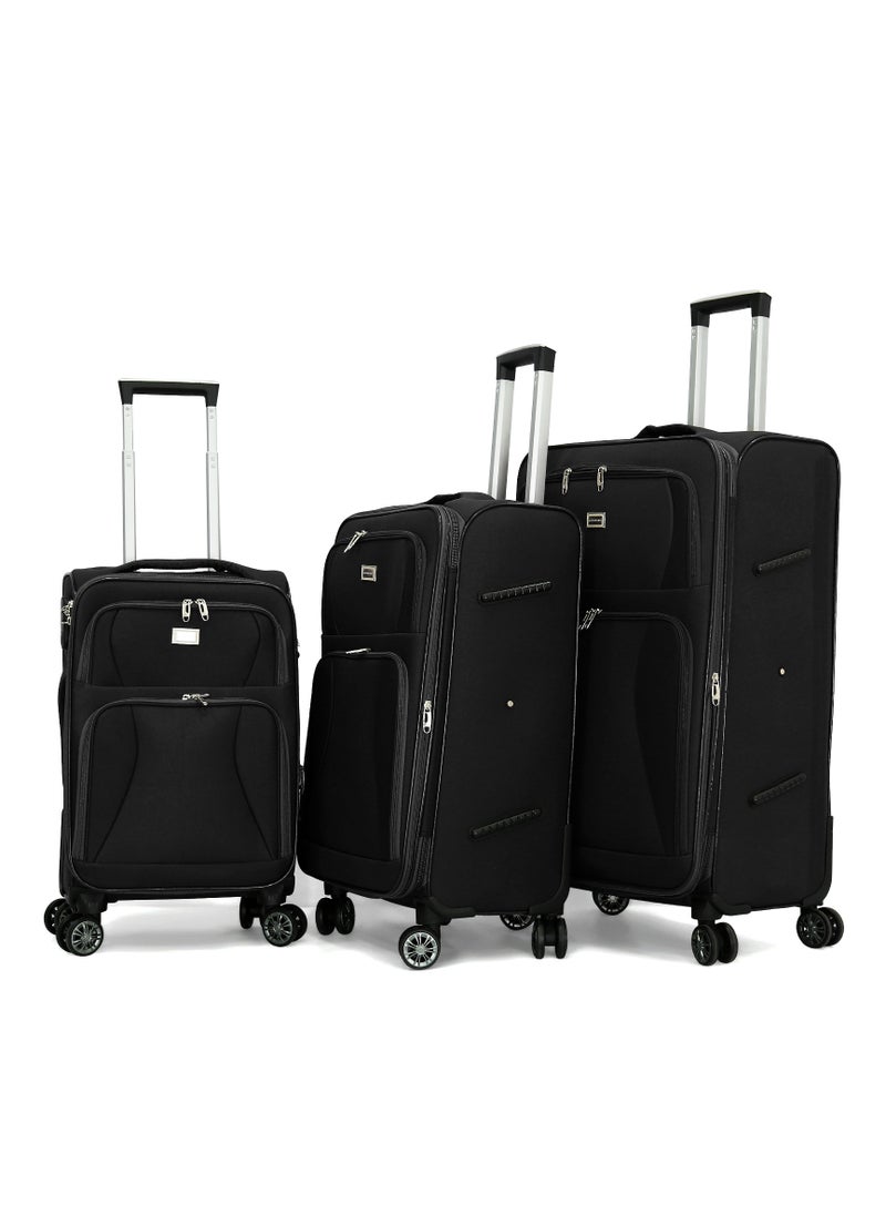 GIORDANO - Giordano Softside Luggage Trolley Bag 3 Pieces set - Image 1