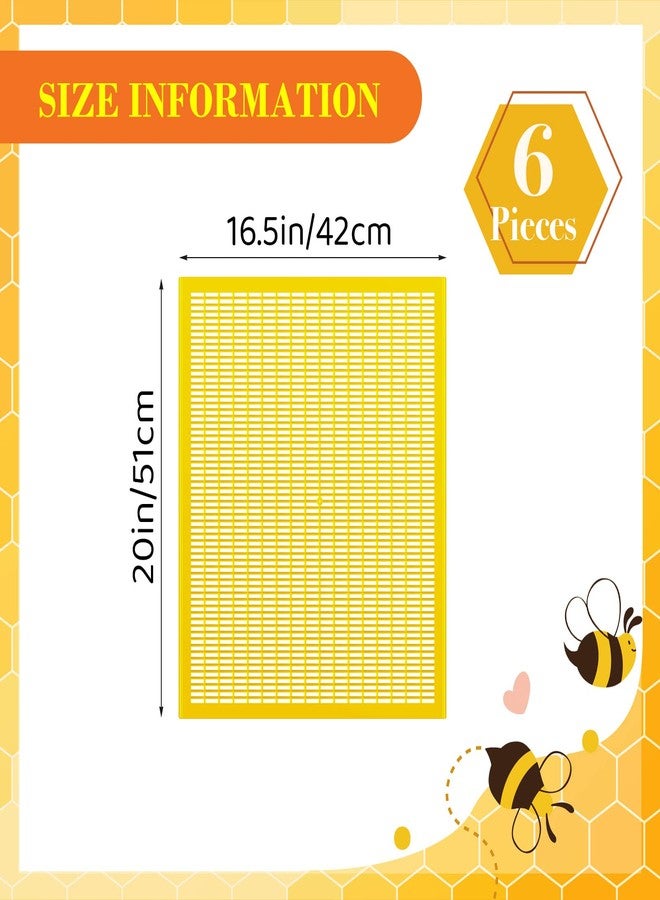 Yinkin 6 PCS Plastic Queen Excluder 10 Frame Queen Bee Excluder Bee Hive for Beekeeping and Separating Queen Bees from Honey - Image 2