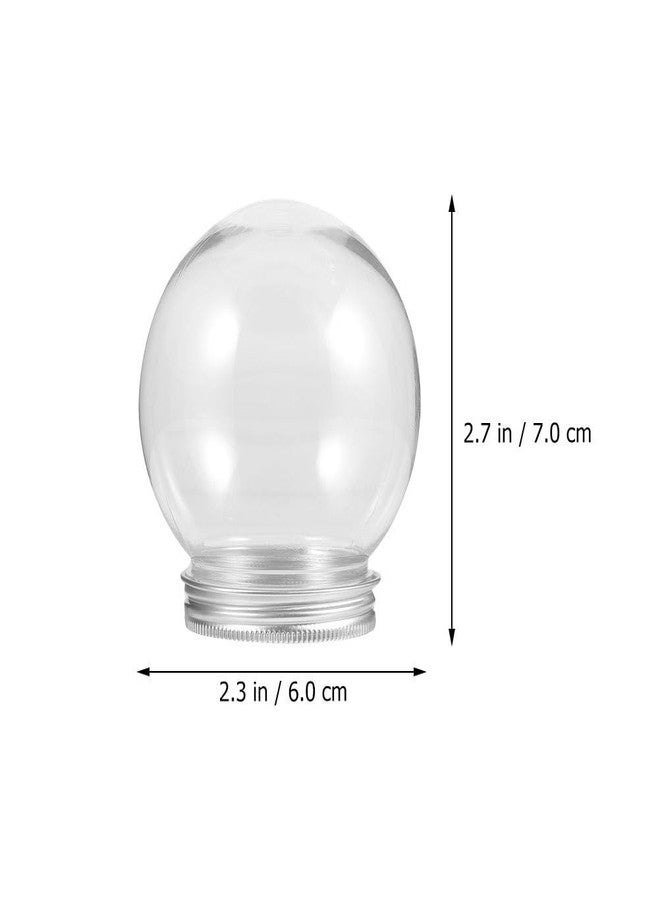 BESTOYARD 20Pcs DIY Snow Globe Water DIY Kit - Clear Water Globe Jars, Photo Snow Globes, Fancy Snow Globes with Glitter Flakes - Image 2