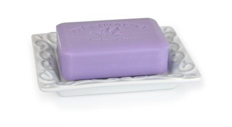 Pre de Provence with a White-Washed Terracotta Finish Soap Dish, 8.8 Ounce (Pack of 1) - Image 2