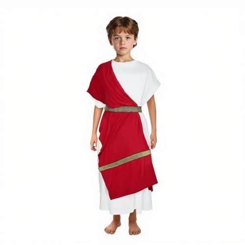 JEGERMIG Boys Toga Costume Kids Greek God Roman Party Childrens Cosplay - Image 1