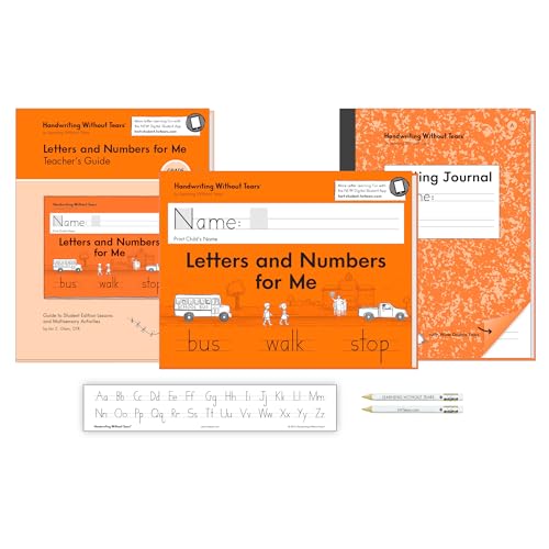 Handwriting Without Tears Kindergarten Printing Bundle, Age 3+, Pre-K+, Handwriting Without Tears, Student & Teacher Workbooks, School & Home, Language Arts, Tutoring, Tiny Pencils Included - Image 1