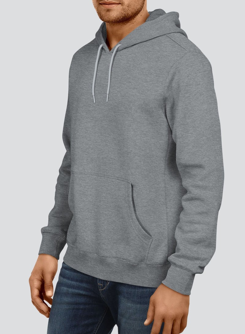 InkMASH Premium Hoodie - Heather Gray - Made in UAE - Unisex - Image 2