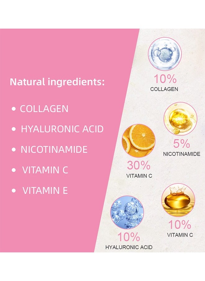 CARVENCHY 5 In 1 Powerful Face Serum, Hyaluronic Acid Serum With Vitamin C And E , For Moisturizing Brightening Face Serum Anti-Aging Facial Serum For Dark Spots, Fine Lines And Wrinkles Smooth Skin 30ML  - Image 4