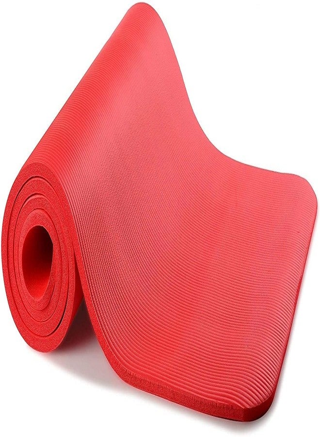 اكستروك بساط يوغا XTROKE للتمارين الرياضية في الصالات الرياضية وتمارين اليوغا، بساط يوغا مضاد للانزلاق للرجال والنساء (أحمر) - Image 2