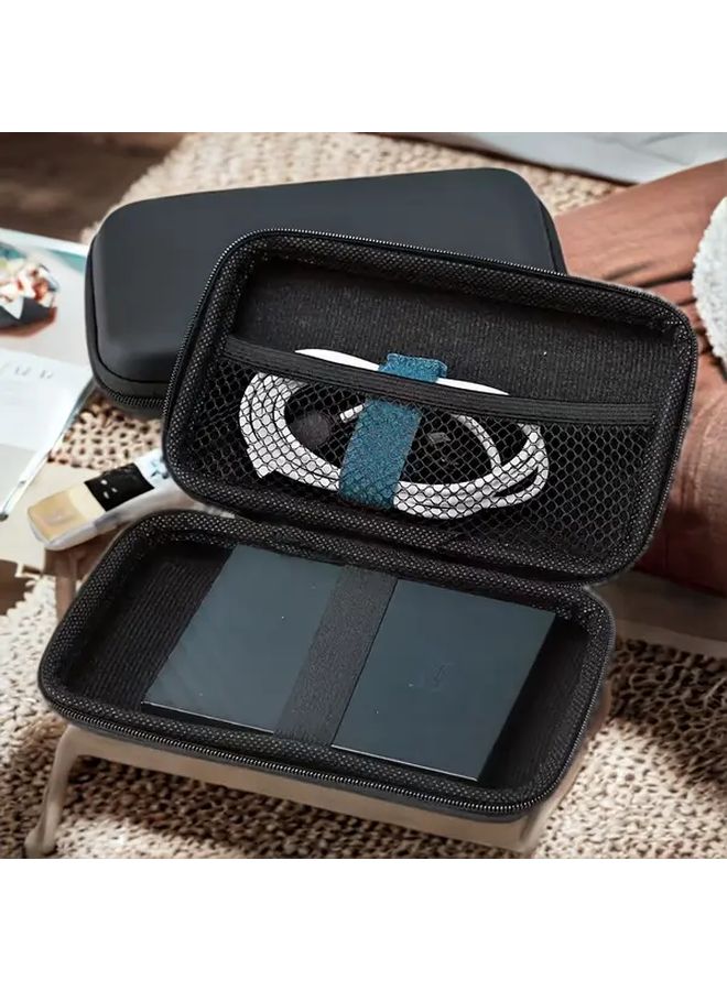 EVA Storage Organizer Pouch 7.87x3.94x1.77in Lightweight Travel Cable Case - Image 4