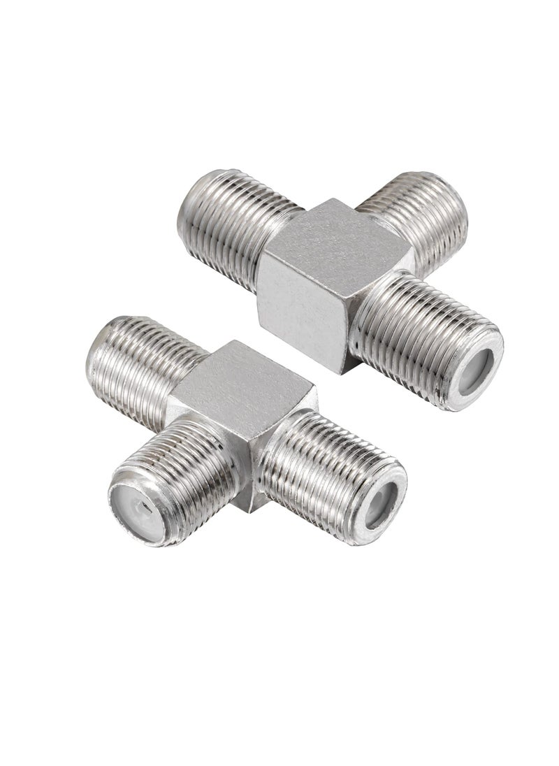 SUNSAR 5pcs F Type Coax Splitter 3 Way Adapter Connector F Jack Female to Double F Female RF Coaxial Adapter Connector  - Image 5