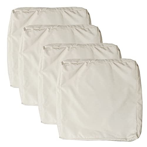 youngseahome أغطية وسائد الكراسي الخارجية من يونغ سيهوم قابلة للغسل بدائل أغطية مقاومة للماء لأثاث الحديقة وسادة الكرسي غطاء وسادة الأريكة للحديقة كاكي 242444 أغطية فقط