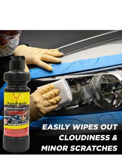 EVO Headlight Restore Polish 300ml – Removes Oxidation Yellowing Scratches – Restores Clarity & Improves Visibility  - Image 3