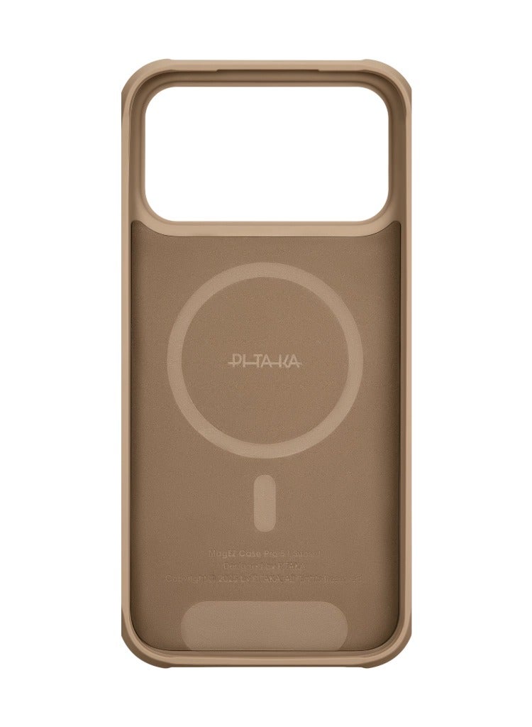 بيتاكا حافظة Aramid ProGuard لـ iPhone 17 Pro Max / متوافقة مع MagSafe / حافظة حماية بمعيار عسكري / مقاومة للخدوش / مزيج من ألياف الأراميد 600D وTPU / غطاء خلفي / وسادة زوايا مقوسة - غروب الشمس - Image 2