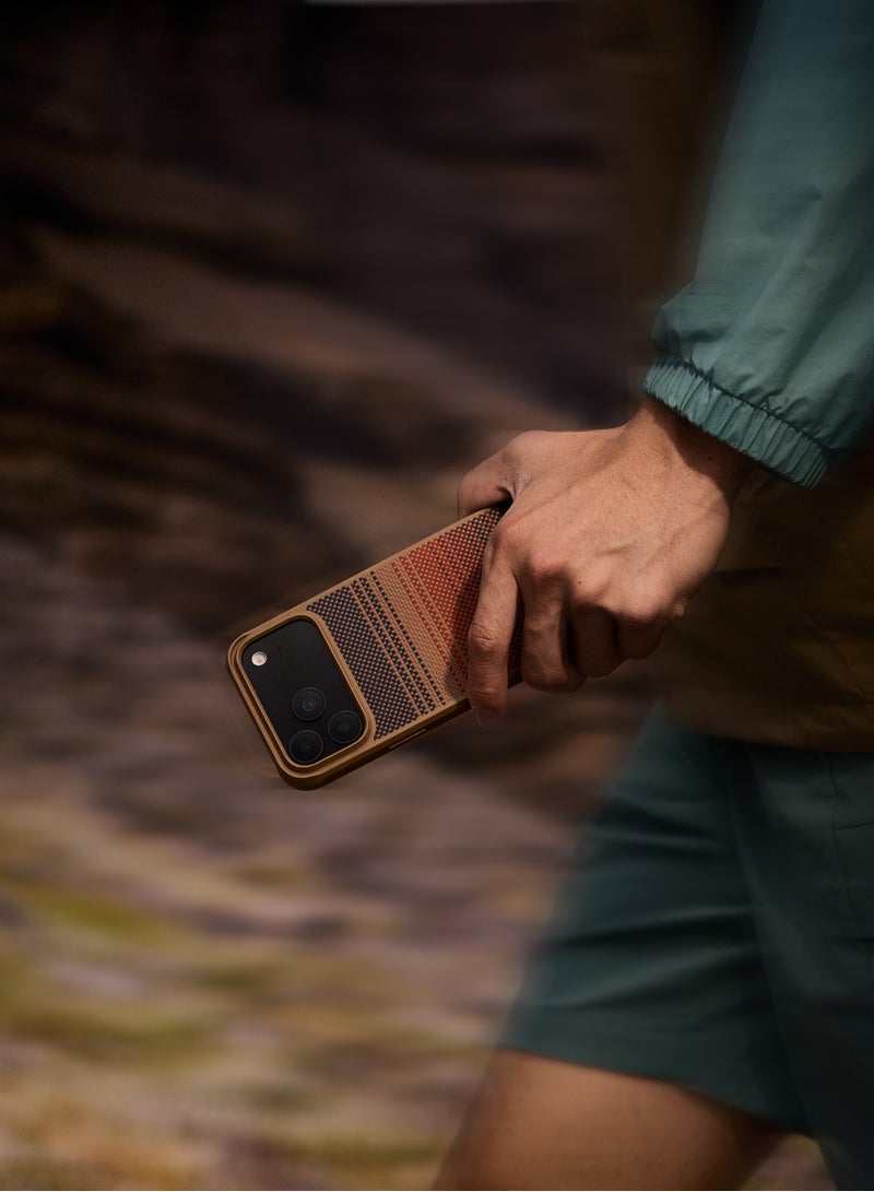 بيتاكا حافظة Aramid ProGuard لـ iPhone 17 Pro Max / متوافقة مع MagSafe / حافظة حماية بمعيار عسكري / مقاومة للخدوش / مزيج من ألياف الأراميد 600D وTPU / غطاء خلفي / وسادة زوايا مقوسة - غروب الشمس - Image 4