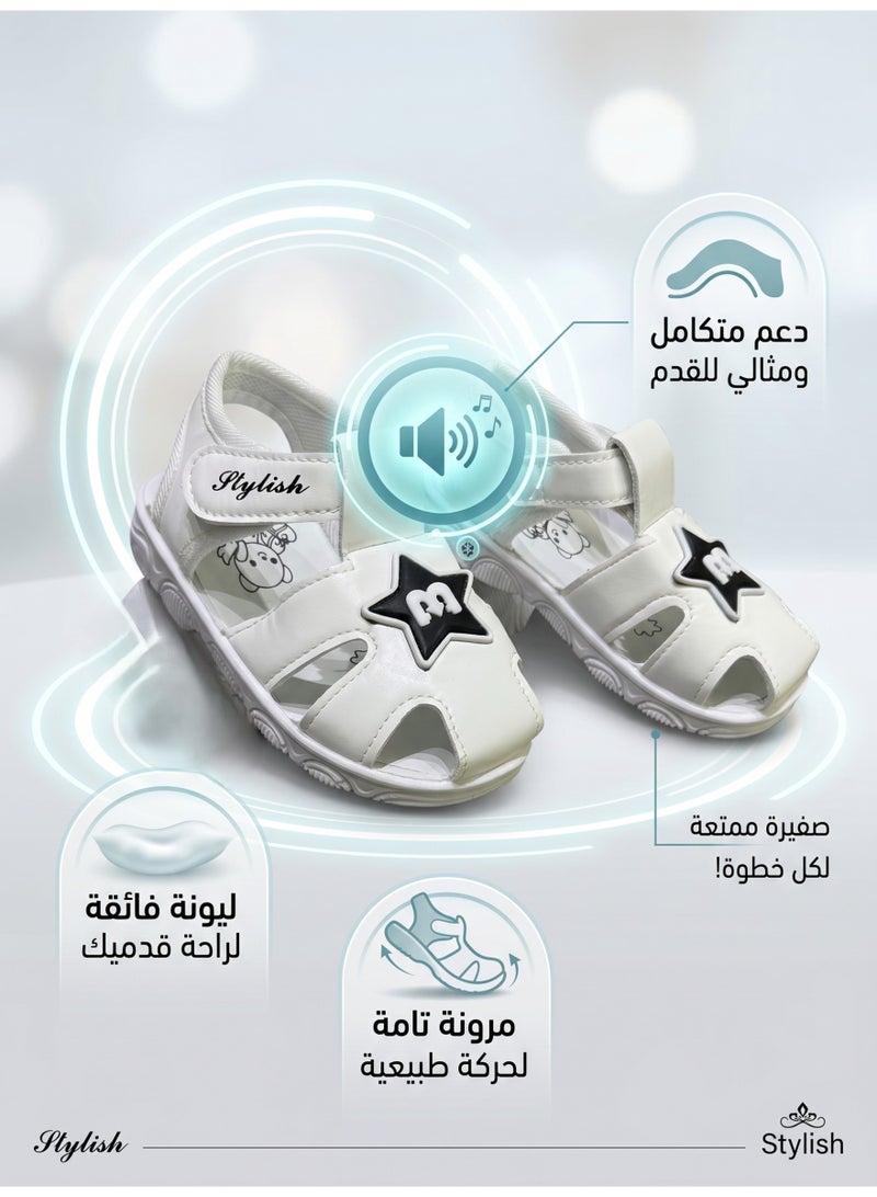 stylish Baby shoes with sound - Baby shoes with sound - Baby sandals with whistle | Sole with whistle, shoes and sandals that make noise for girls and boys, baby girl shoes and comfortable sandal slippers, baby shoes with sound in modern designs and suitable for children's gifts - Image 4