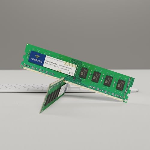 Timetec تيمتيك 8 جيجابايت DDR3 1600 ميجاهرتز (DDR3-1600) PC3-12800 غير متوازن بدون ECC 1.5 فولت CL11 2Rx8 مزدوج الرتبة 240 دبوس UDIMM ترقية ذاكرة الكمبيوتر المكتبي RAM - Image 2