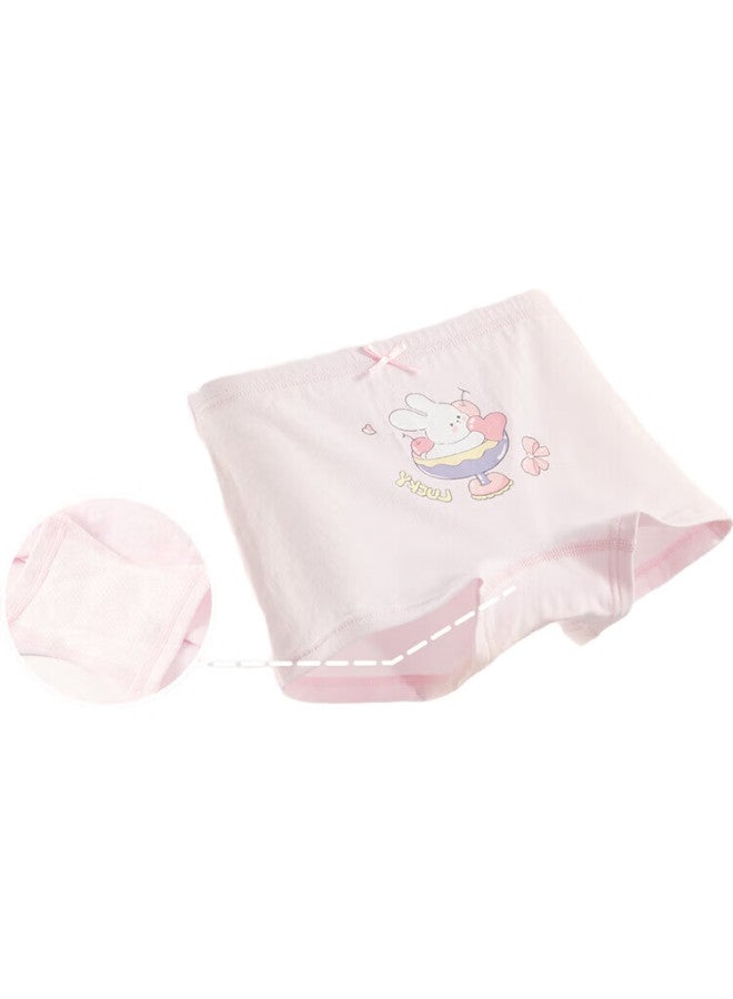 WELLBER Children'S Underwear Girls Big Kids Cotton Panties Square Shorts 3-Pack Pink Bunny Set 100Cm - Image 3