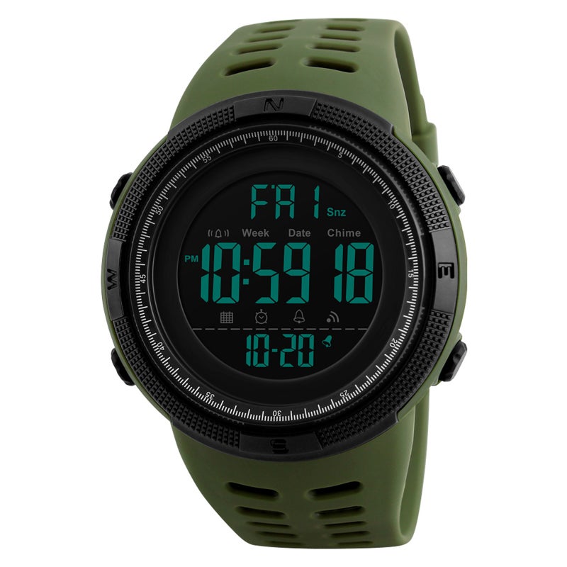 SKMEI Men Sports Watches Countdown Double Time Watch Alarm Chronograph Digital Wristwatches 50M Waterproof Relogio Masculino - Image 1