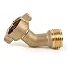 GGTE 45 Degree Water Hose Elbow for RV with Easy Grip Connector RV Drinking Water Hose Adapter for RV City Water Inlet Connection City Water Hookup for Camper Residential Outdoor 1 pack - Image 2
