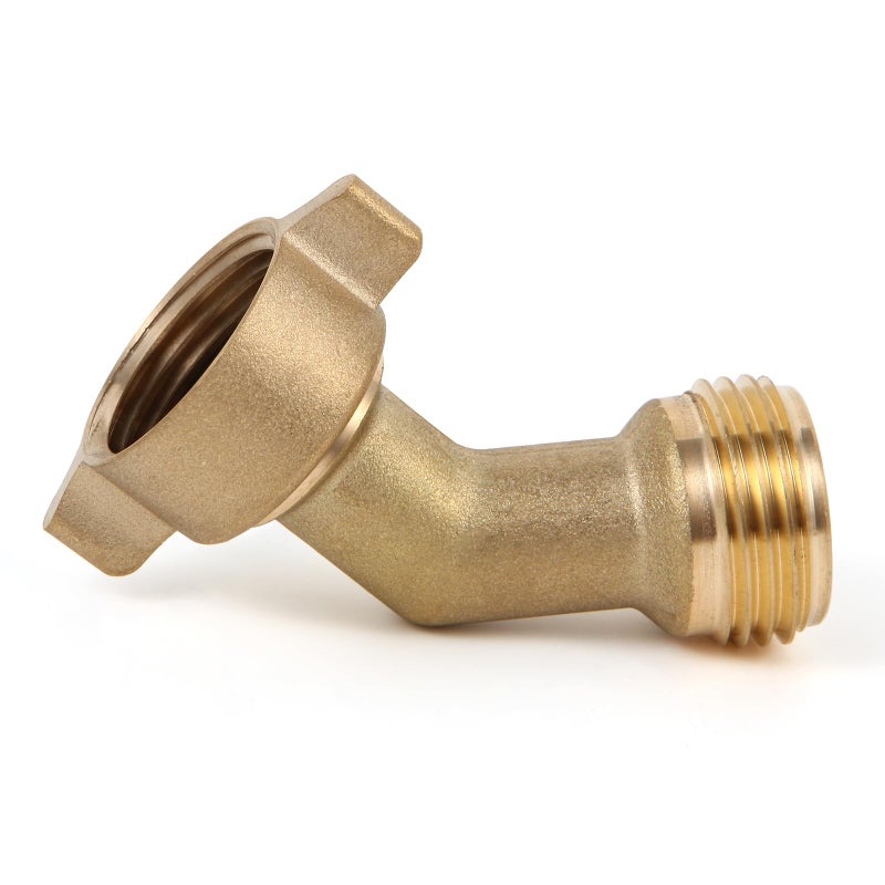 GGTE 45 Degree Water Hose Elbow for RV with Easy Grip Connector RV Drinking Water Hose Adapter for RV City Water Inlet Connection City Water Hookup for Camper Residential Outdoor 1 pack - Image 3
