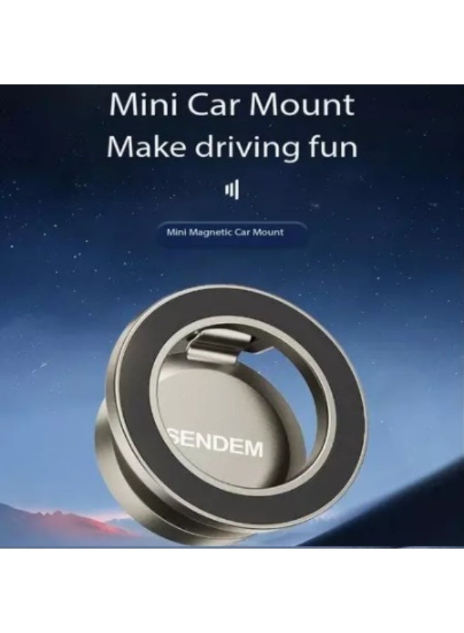 SENDEM W23 Magnetic Car Phone Holder, 360 Degree Universal Rotating Ball, Dashboard Adhesive - Image 4