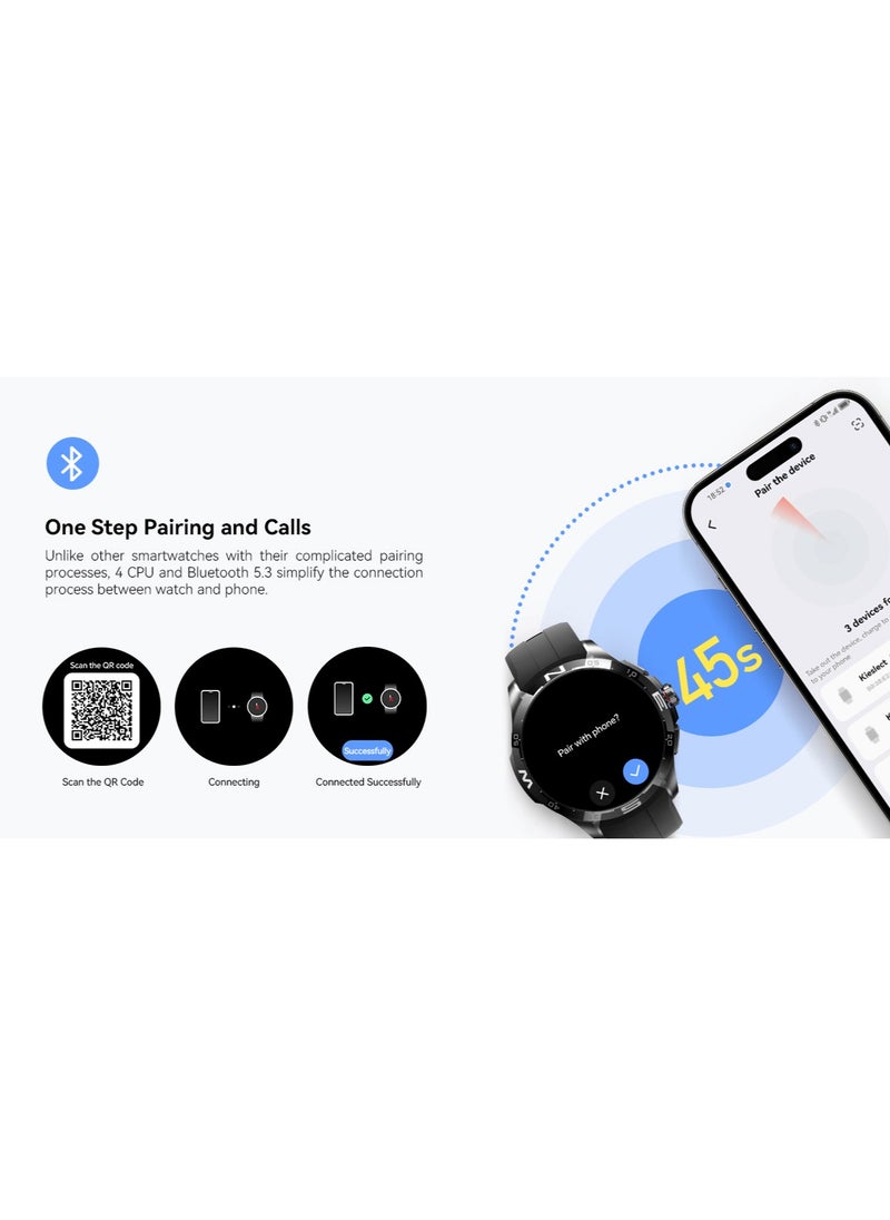 KIESLECT Kieslect Actor new Smartwatch with Stunning Ceramic Bezel - Black  - Image 5
