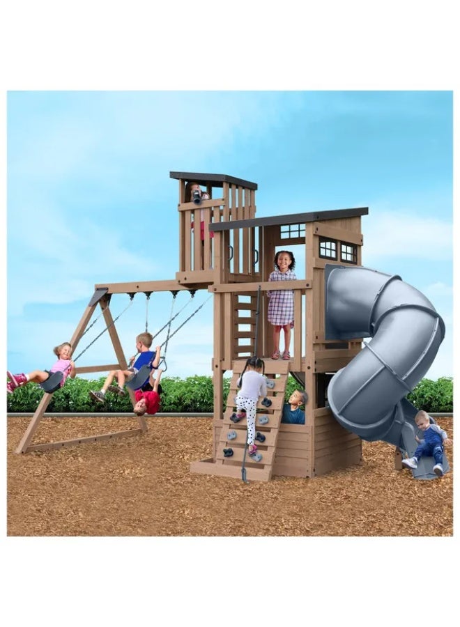 Gorilla Playsets Gorilla Skyline Lookout Swingset outdoor - Image 4