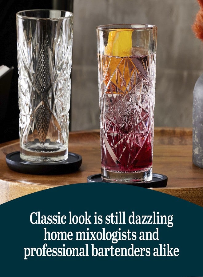 Libbey Hobstar Cooler Glasses, 16 ounce, Set of 4 - Image 5