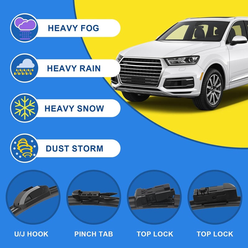 SIMPWIBLD Wiper Blade Set for Mercedes-Benz GLA45 AMG/GLA250 - Image 3