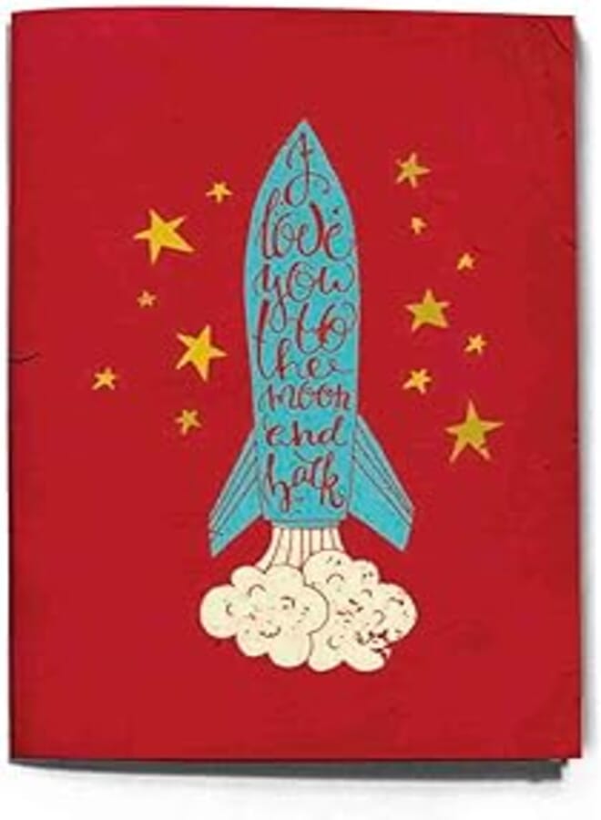 THE INKJECTION A5196L, A5 Notebook to the moon and back design