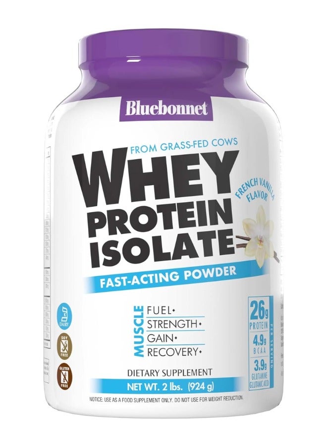 Whey Protien Isolate, Fast Acting Powder,French Vanilla,2lb