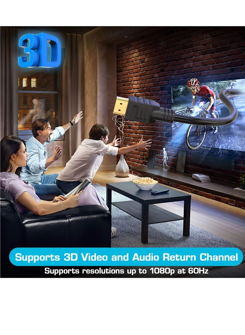 ميجوفاست كابل HDMI عالي السرعة 5 متر يدعم 4K Ultra HD 3D باللون الأسود - Image 4