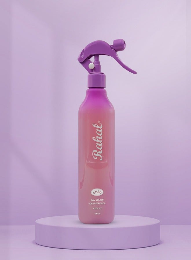 Rahal 400ml Air Freshener Spray Violet Color For Lasting Freshness In Any Space - Image 1