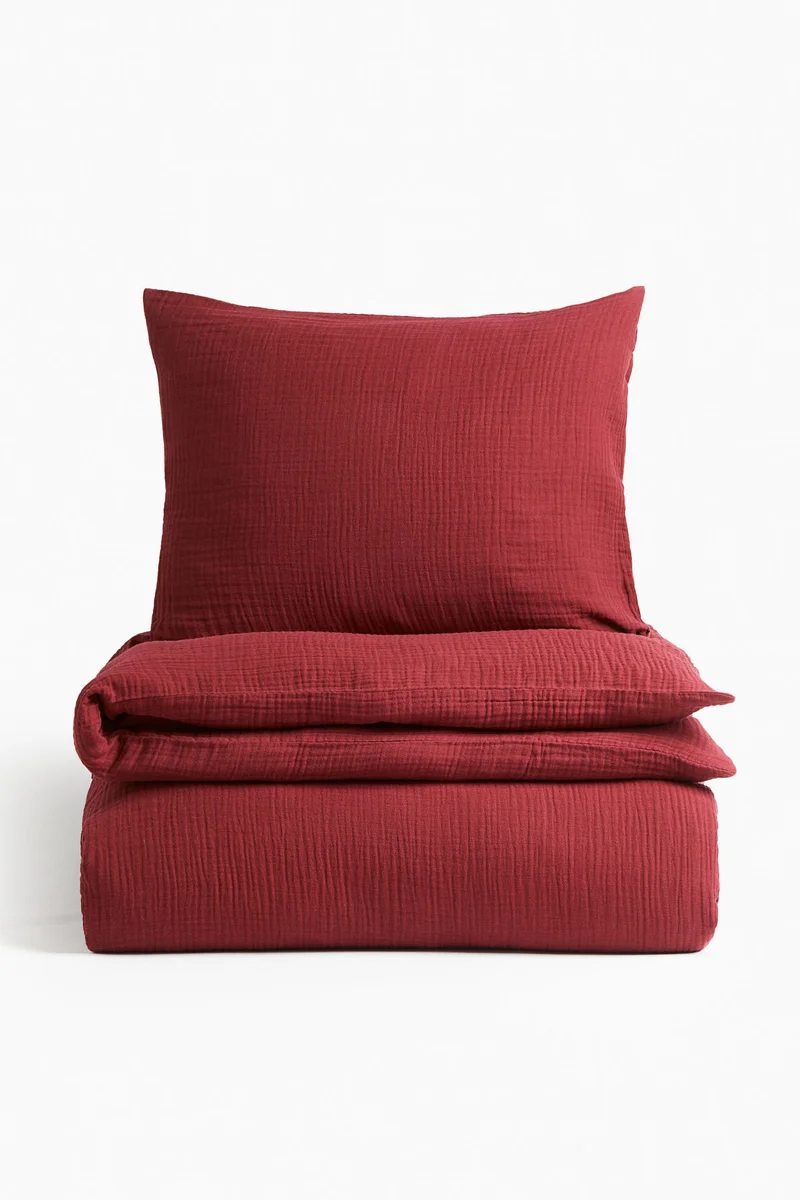 اتش اند ام طقم غطاء لحاف من القطن