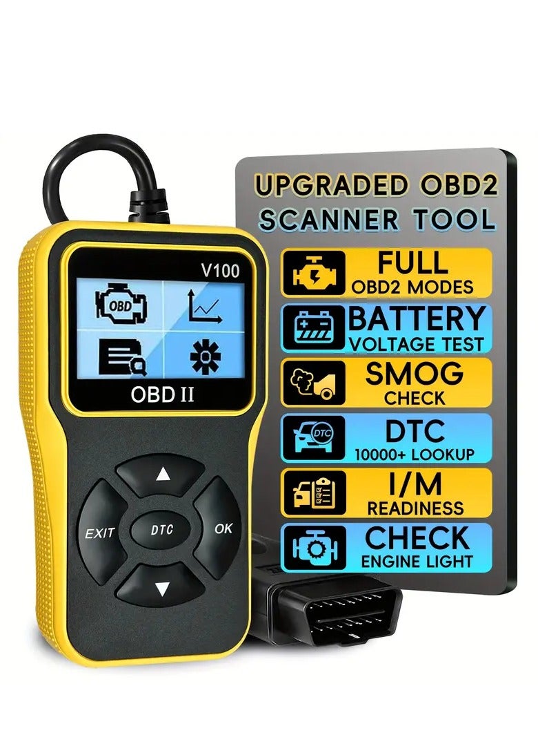 أو بي دي-II جهاز فحص OBD2 احترافي: تشخيص شامل لجميع المركبات بعد عام 1996 - قراءة/مسح الأكواد، اختبار الجهد، والمزيد - Image 1