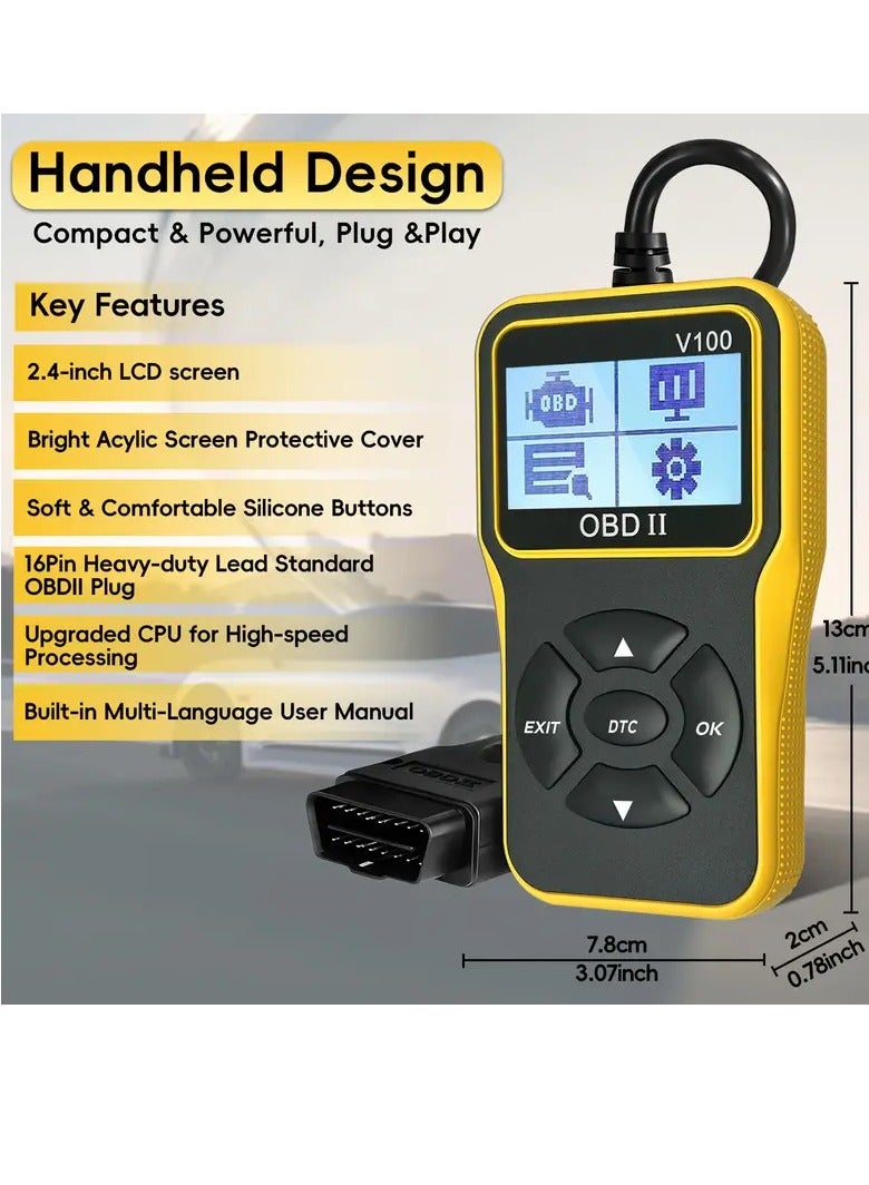 أو بي دي-II جهاز فحص OBD2 احترافي: تشخيص شامل لجميع المركبات بعد عام 1996 - قراءة/مسح الأكواد، اختبار الجهد، والمزيد - Image 2