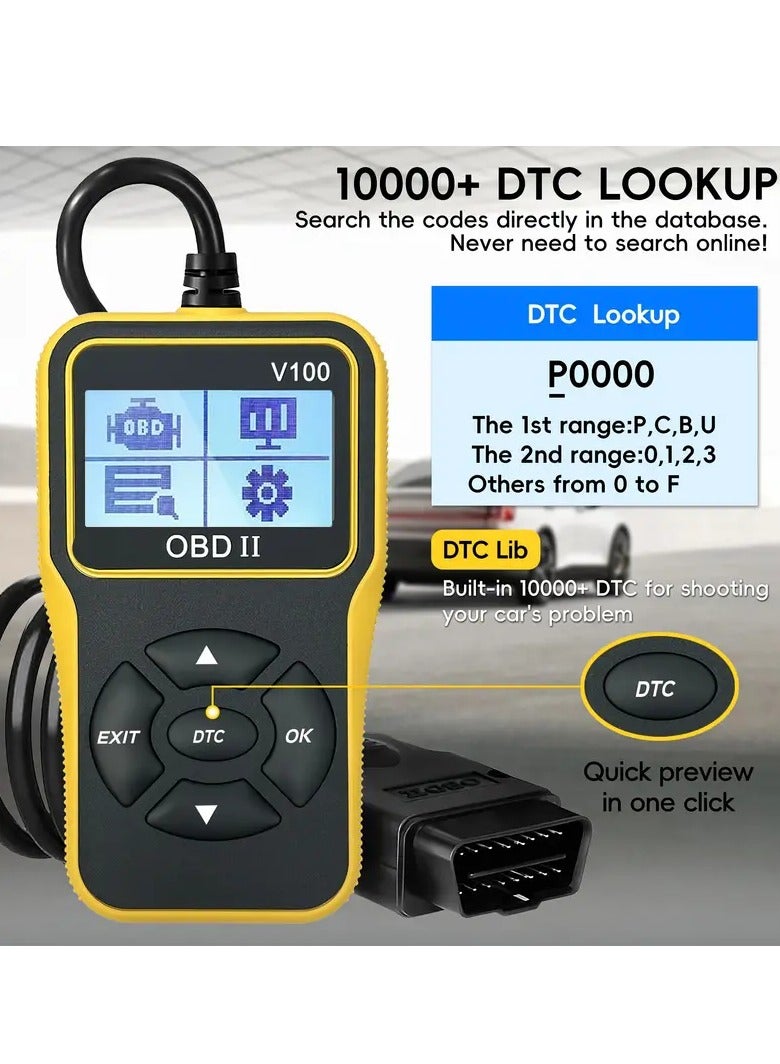 أو بي دي-II جهاز فحص OBD2 احترافي: تشخيص شامل لجميع المركبات بعد عام 1996 - قراءة/مسح الأكواد، اختبار الجهد، والمزيد - Image 4