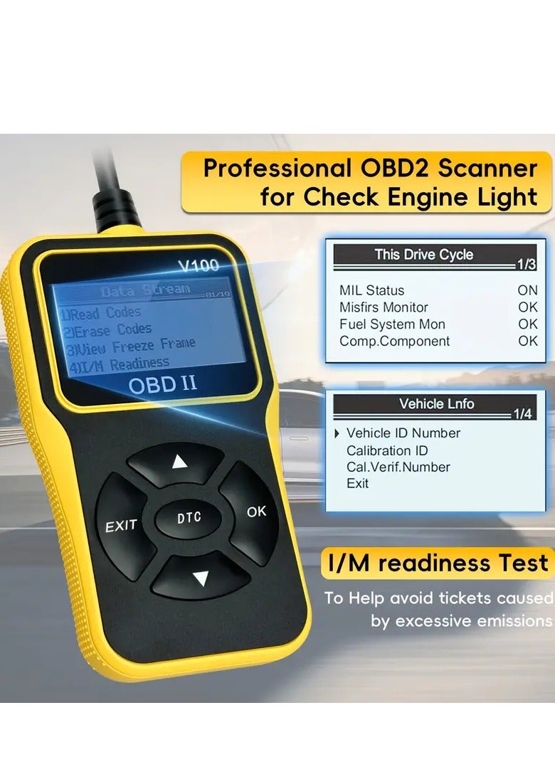 أو بي دي-II جهاز فحص OBD2 احترافي: تشخيص شامل لجميع المركبات بعد عام 1996 - قراءة/مسح الأكواد، اختبار الجهد، والمزيد - Image 5