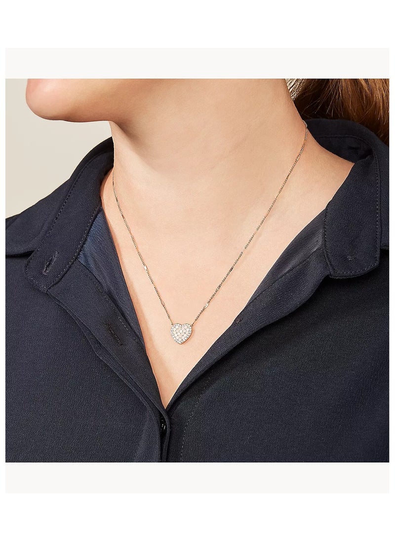FOSSIL Women's Rose Gold-Tone Vintage Glitz Pendant Necklace, JF03164791  - Image 2