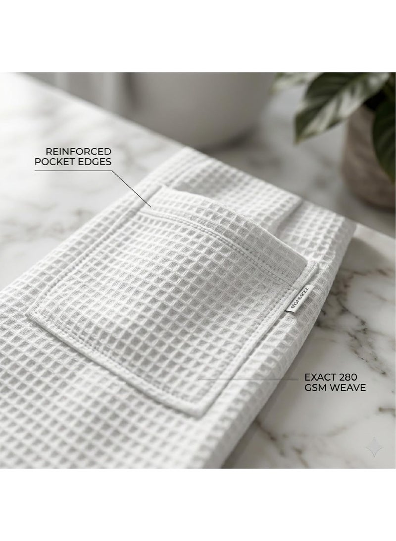 EBREEZZ Premium Waffle Cotton Bathrobe – 280 GSM - Image 2
