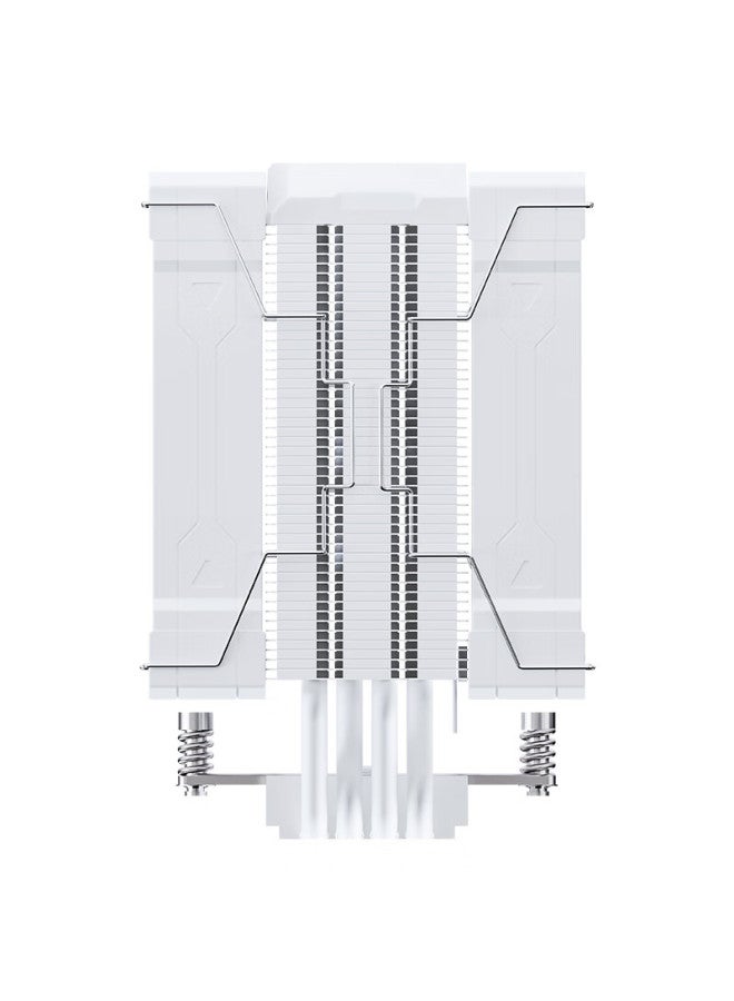 Valkyrie Al125-l White Vk Cpu Air Cooler, Dual 12cm Fans, 4 Heat Pipes, 1.54-inch Lcd Display, Compatible With Lga1700 Am5, Argb Lighting Effects - Image 2