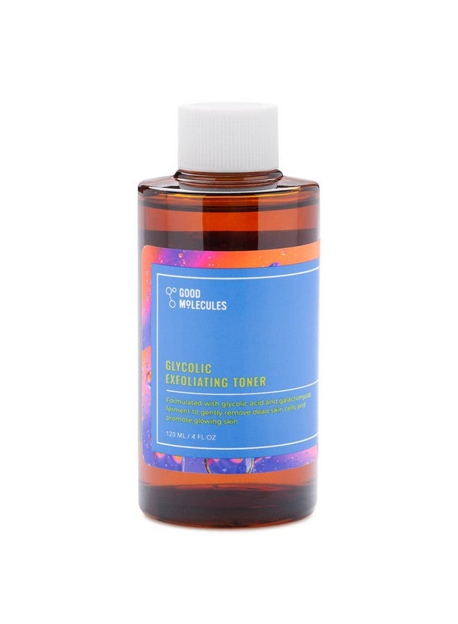 Good Molecules تونر مقشر للوجه بحمض الجليكوليك من Ood Molecules 120 مل/4 أونصة، تونر ومقشر للوجه بحمض الجليكوليك للحصول على ملمس ولون متساويين للوجه مع حمض الهيالورونيك والصبار لترطيب البشرة وتهدئتها - Image 2
