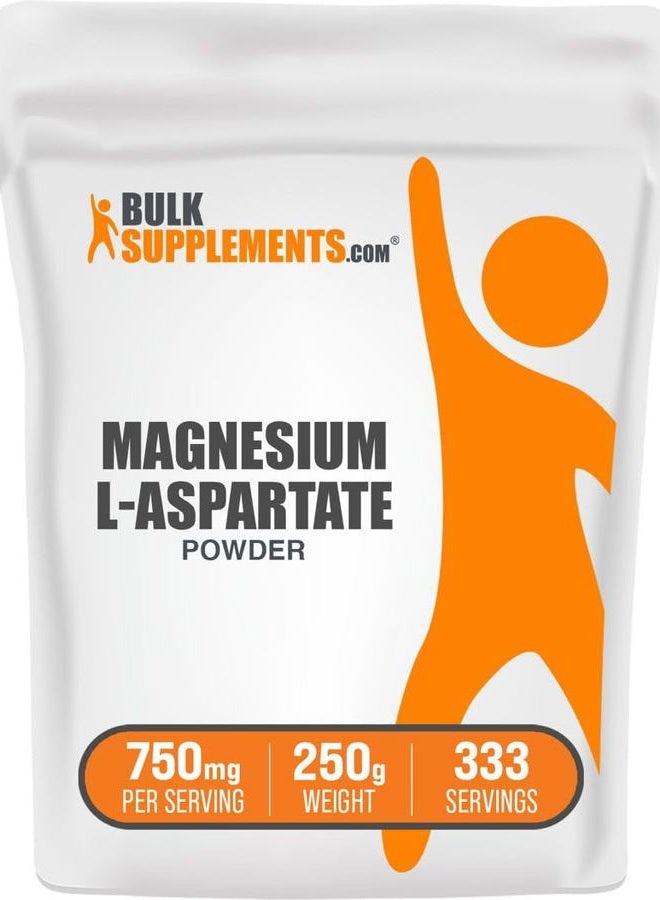 BulkSupplements .com Magnesium Aspartate - Pure Magnesium - Magnesium Supplement for Women - High Absorption Magnesium (250 Grams - 8.8 oz) - Image 1