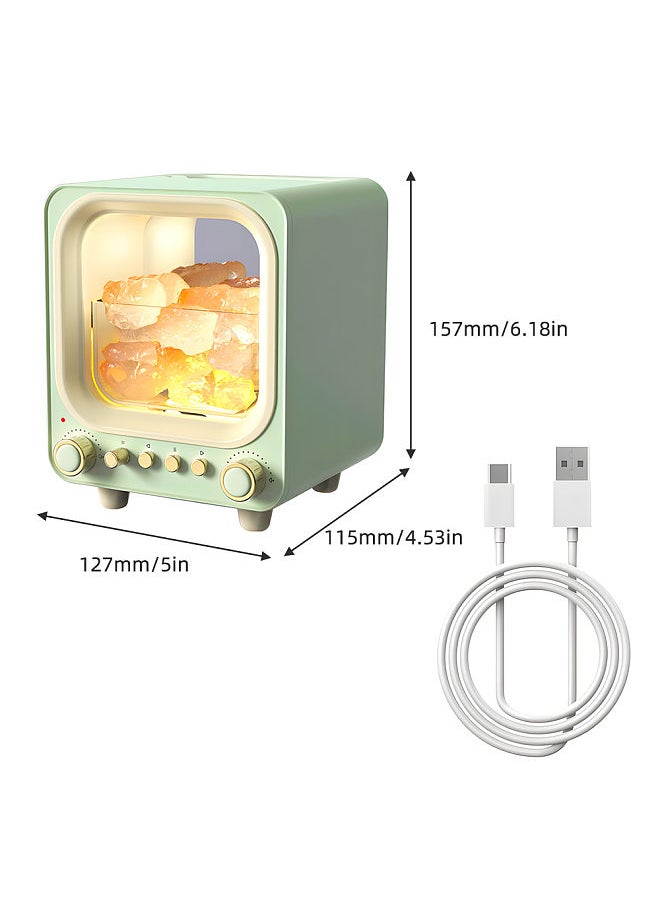 Generic - Essential Oil Diffuser Crystal Stone Aromatherapy Diffuser Humidifier with LED Night Light BT5.0 200ml Ultrasonic Quiet Cool Mist Air Humidifier - Image 1
